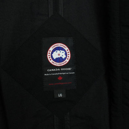 Canada Goose Black Faber Full Zip Nylon Bomber Jacket