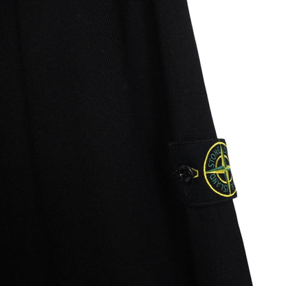 Stone Island AW 2024 Black Virgin Wool Knit Button Up Cardigan