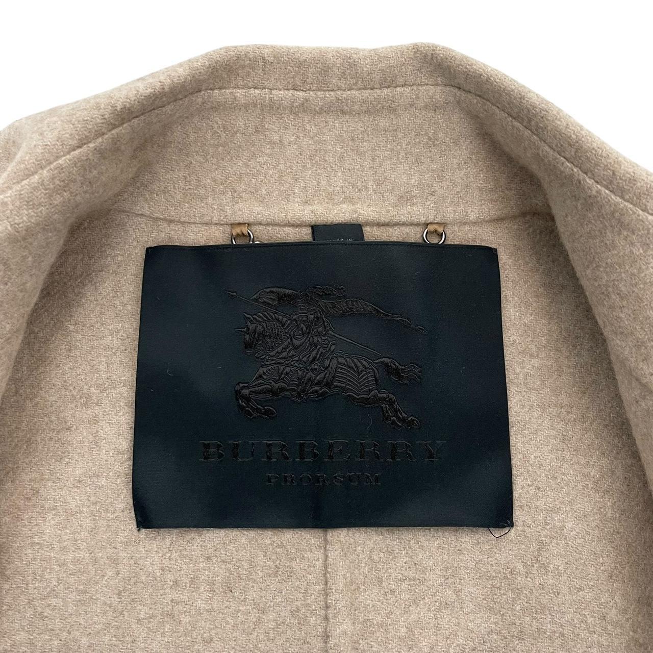 Burberry Prorsum Beige Double Breasted Belted Cashmere Trench Coat