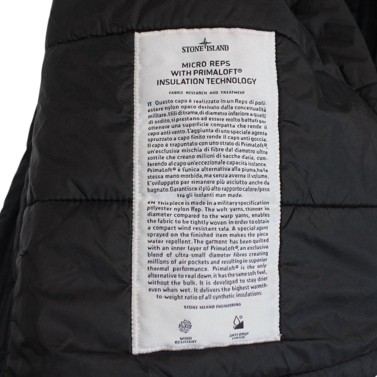 Stone Island AW 2018 Navy Blue Micro Reps Primaloft Hooded Jacket