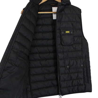 Barbour International Black Full Zip Ouston Gilet / Bodywarmer