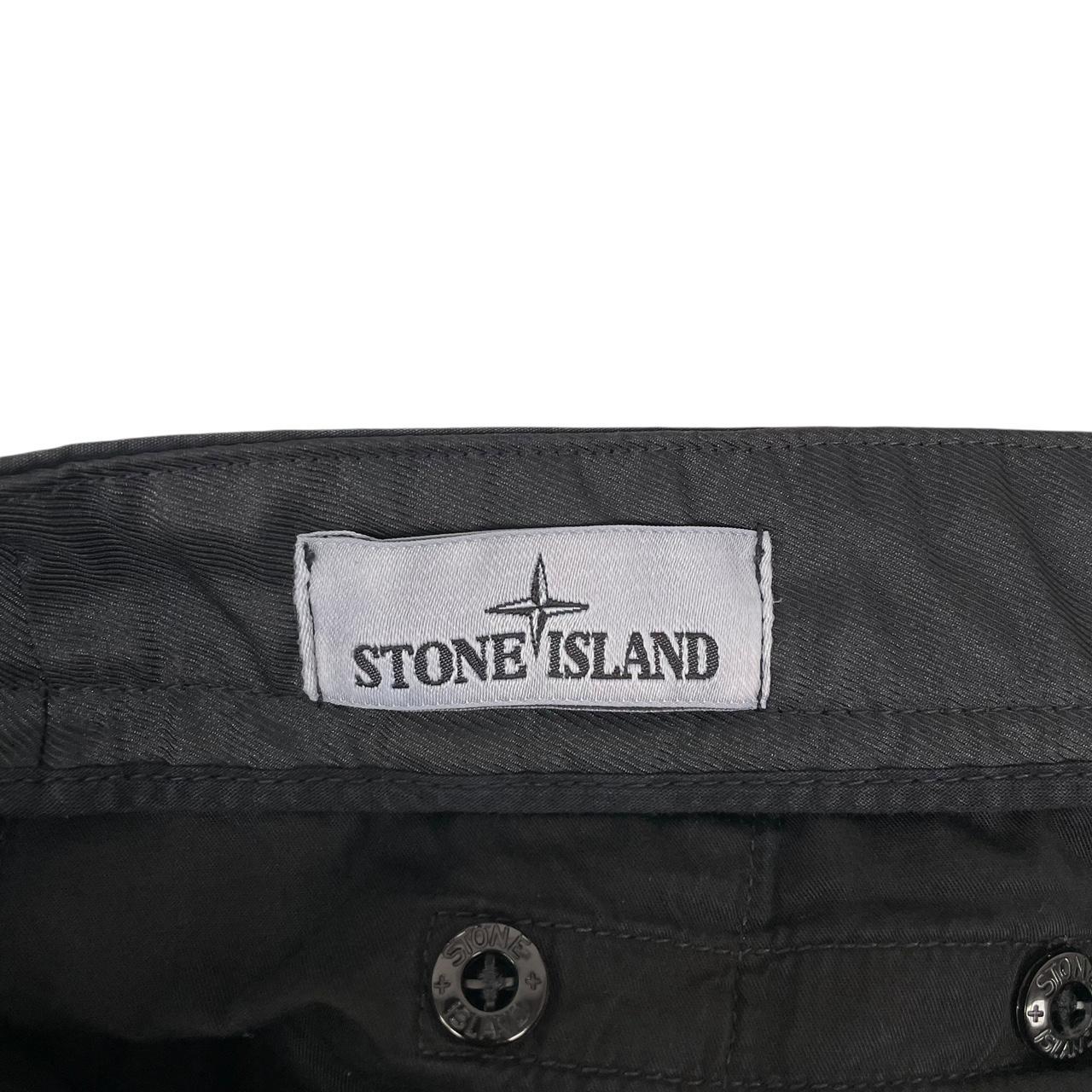 Stone Island SS 2019 Black Slim Fit Cargo Trousers