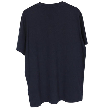 Moncler Navy Blue Boxing Logo Print Short Sleeve T-Shirt