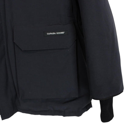 Canada Goose Navy Blue Expedition Parka Down Jacket with Fur Trim