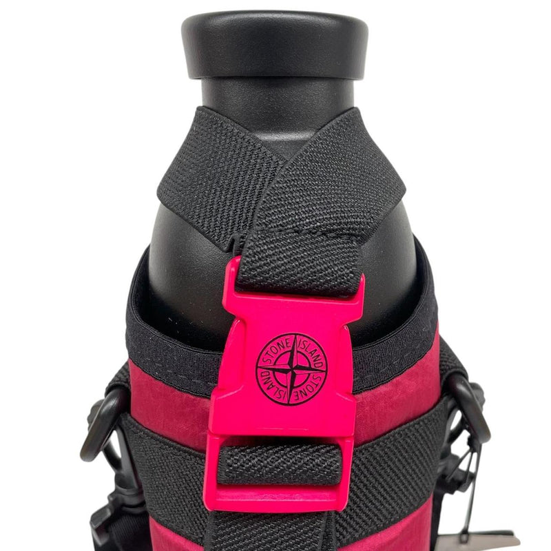 Stone Island x 24 Nylon Metal Pink and Black Stainless Steel Flask Water Bottle