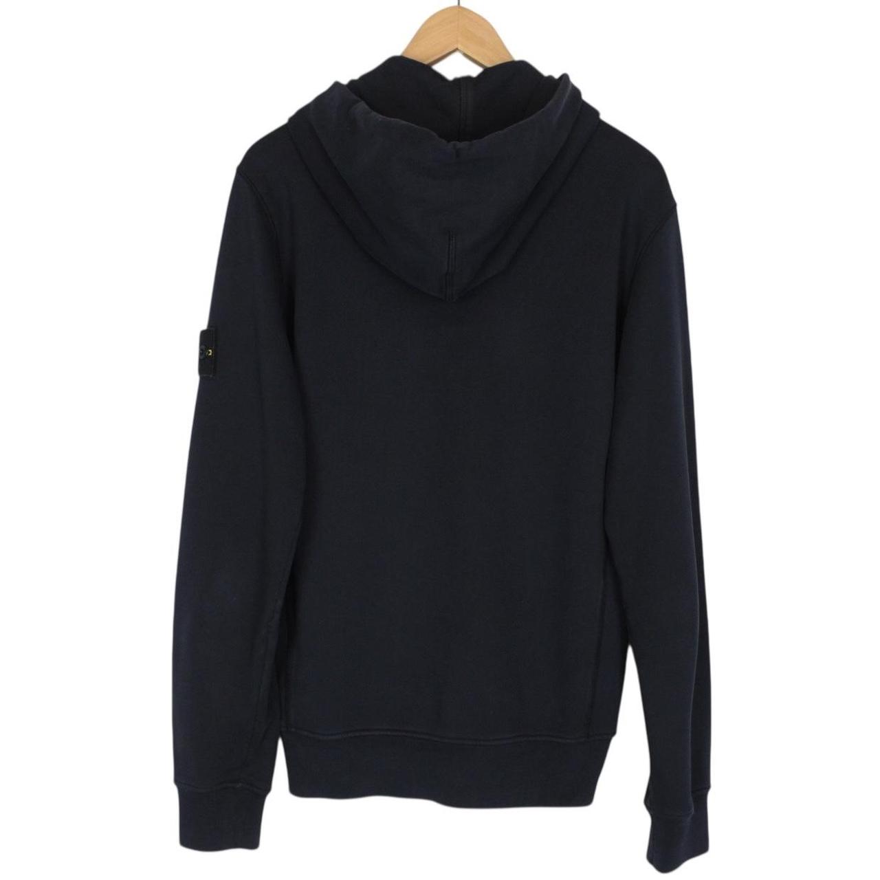 Stone Island SS 2019 Navy Blue Full Zip Cotton Hoodie Jumper