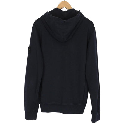 Stone Island SS 2019 Navy Blue Full Zip Cotton Hoodie Jumper