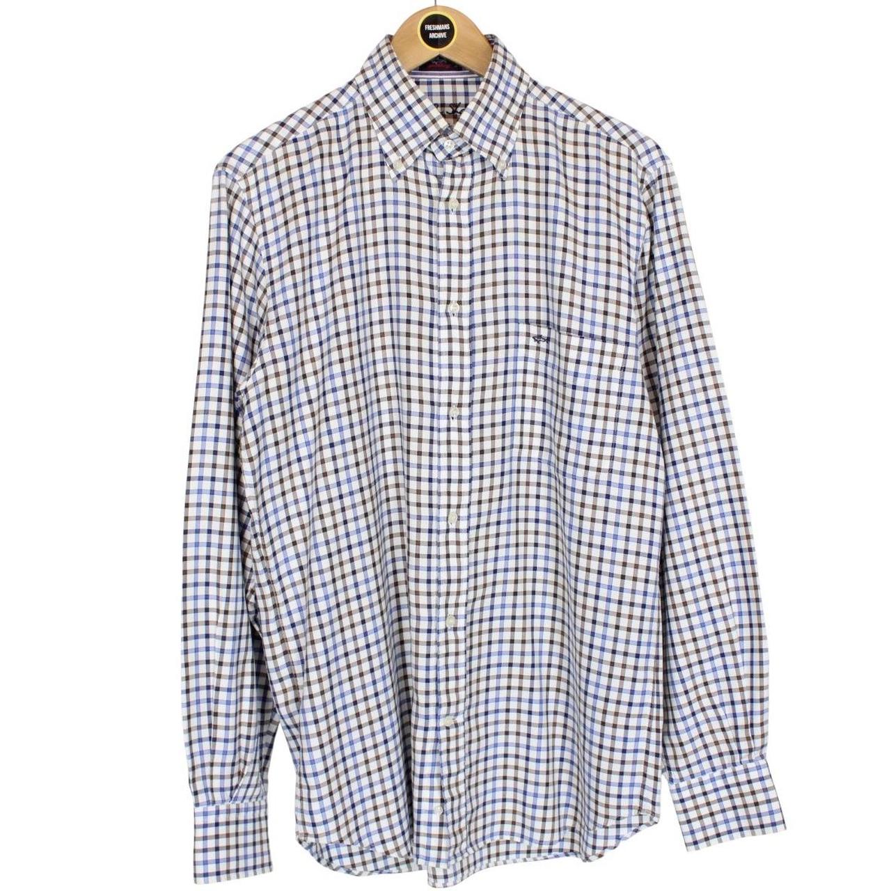 Paul &amp; Shark Multicoloured Check Long Sleeve Cotton Shirt