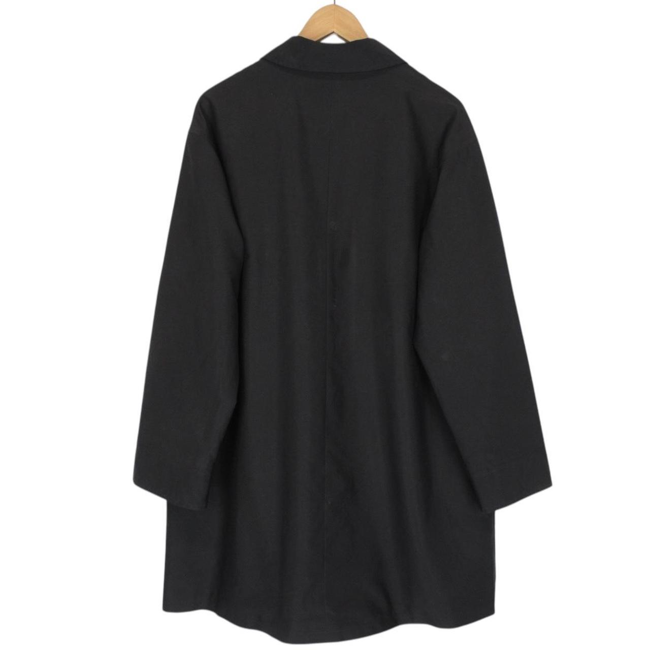 Aquascutum Black Button Up Coat