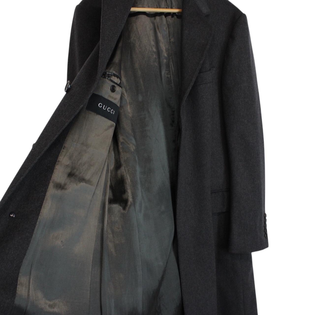 Gucci Dark Grey Wool Overcoat