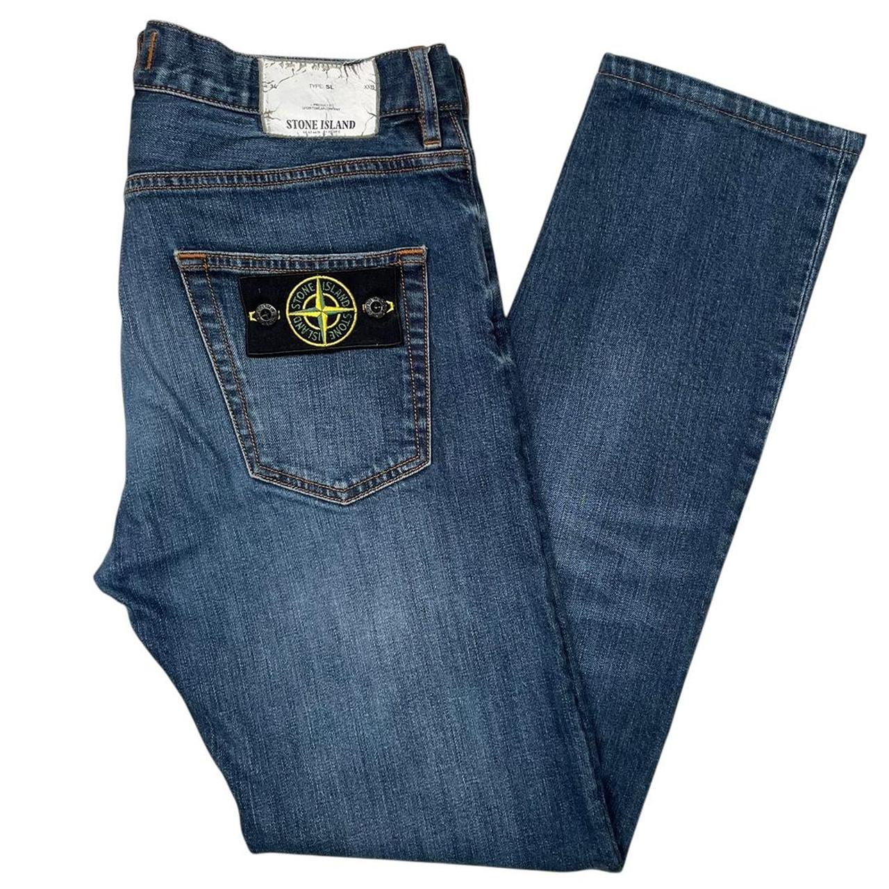 Stone Island AW 2014 Navy Blue Slim Fit Denim Jeans