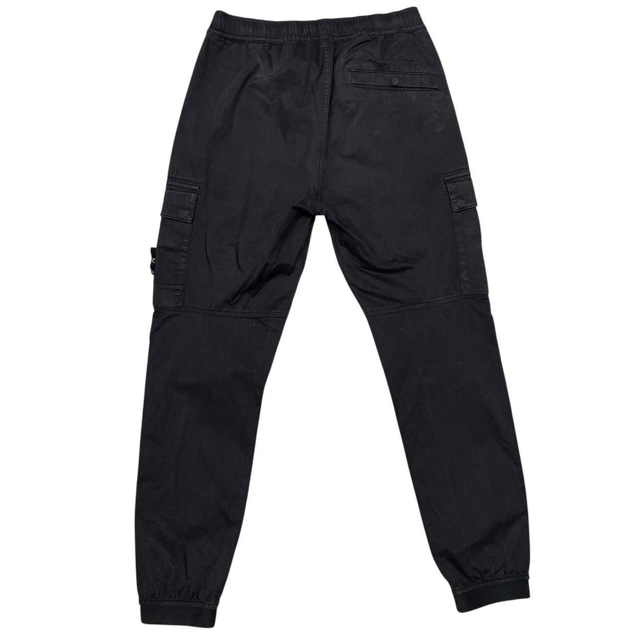 Stone Island AW 2022 Black RE-T Fit Cargo Trousers