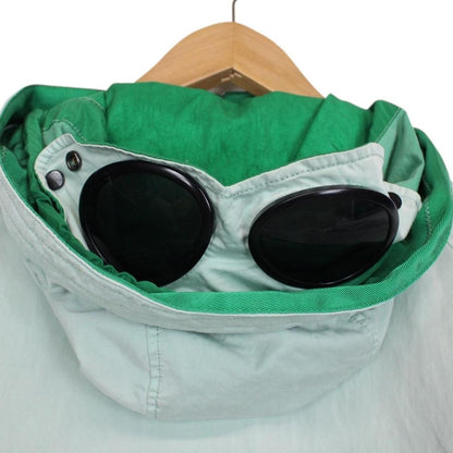 CP Company Mint Green Raso-CP Full Zip Goggle Jacket