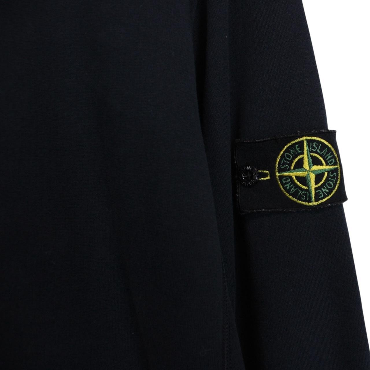 Stone Island Navy Blue Button Up Cotton Cardigan Jumper