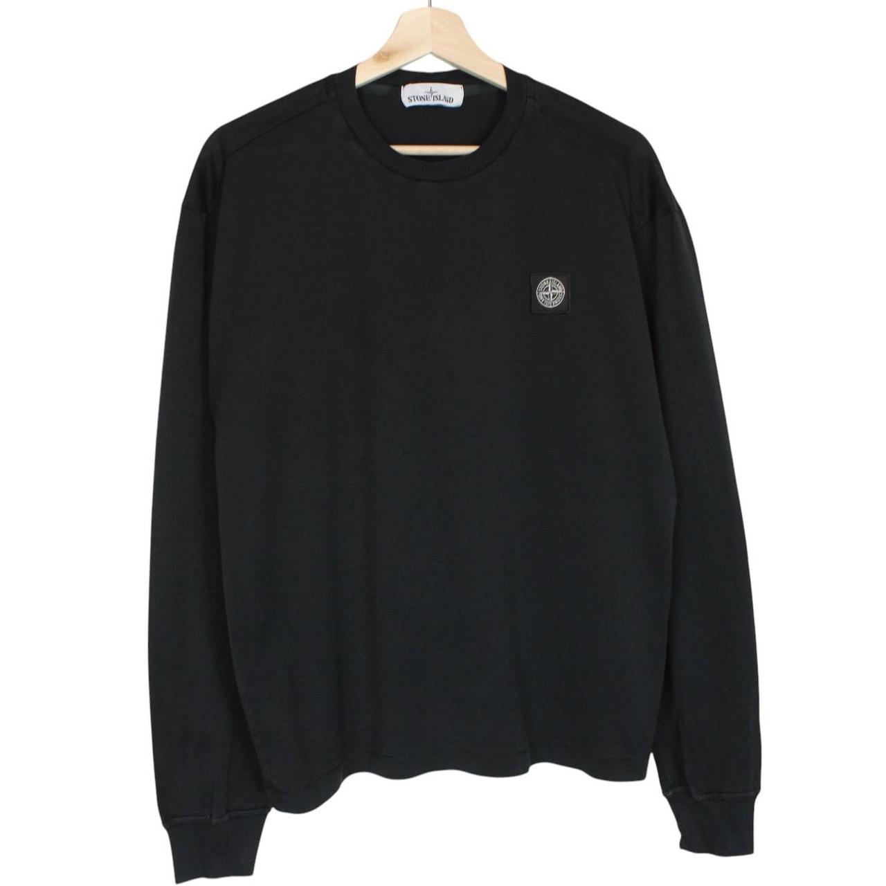 Stone Island AW 2019 Black Long Sleeve Compass T-Shirt