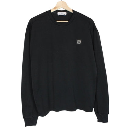 Stone Island AW 2019 Black Long Sleeve Compass T-Shirt