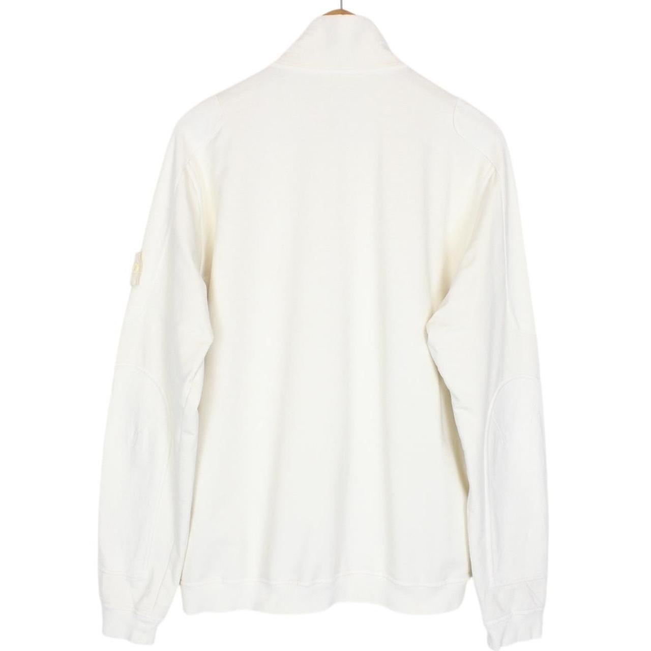 Stone Island Ghost SS 2018 Cream Cotton Full Zip Sweatshirt Jumper