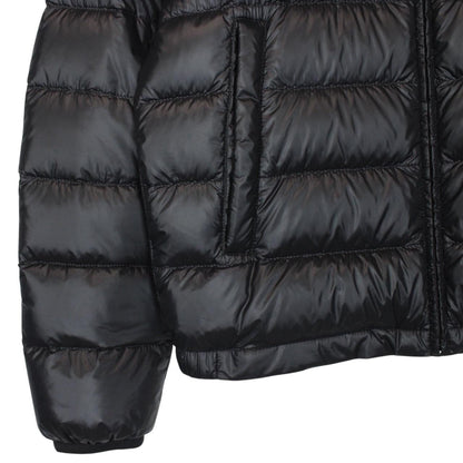 Prada Nylon Black Full Zip Plaque Down Puffer Jacket