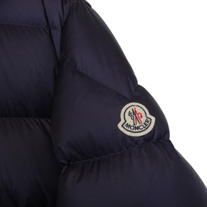 Moncler Chauvon Navy Blue Full Zip Hooded Down Jacket
