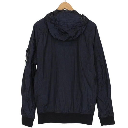 Stone Island SS 2018 Nylon Metal Watro Navy Blue Hooded Jacket