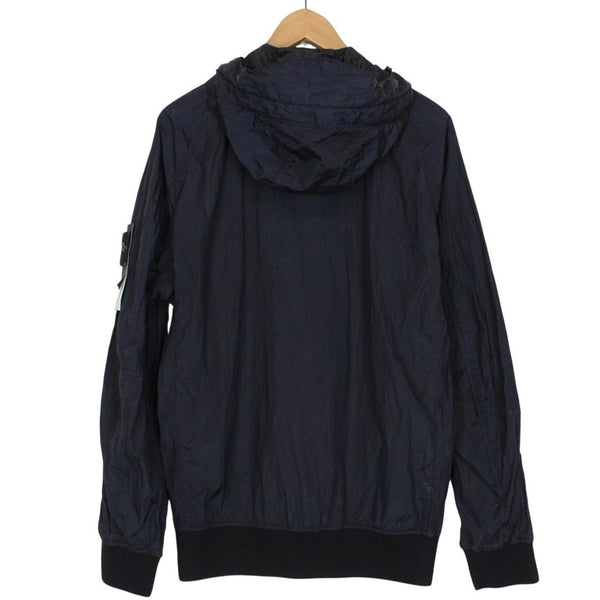 Stone Island SS 2018 Nylon Metal Watro Navy Blue Hooded Jacket