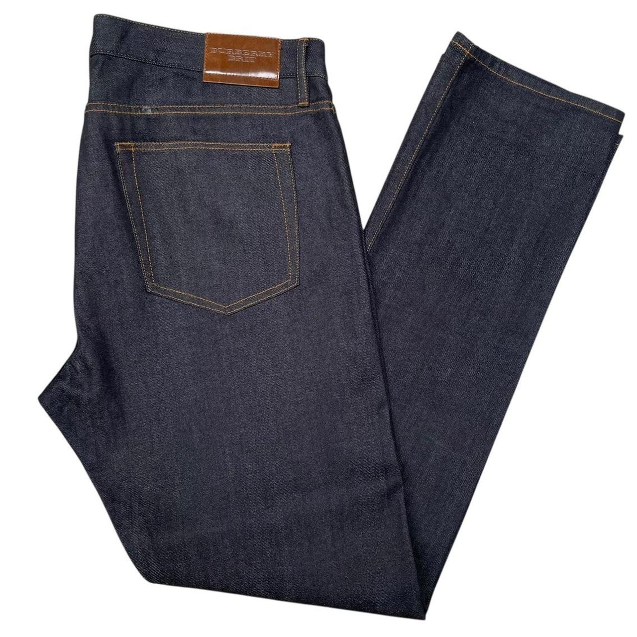 Burberry Brit Navy Blue Straight Leg Fit Denim Jeans