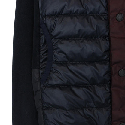 Moncler Navy Blue Full Zip Down Maglia Cardigan Fleece Jacket
