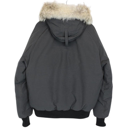 Canada Goose Graphite Grey Chilliwack Bomber Down Jacket with Fur Trim