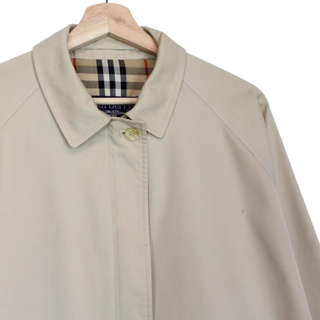 Vintage 90s Burberry Tan Brown Nova Check Lined Harrington Jacket