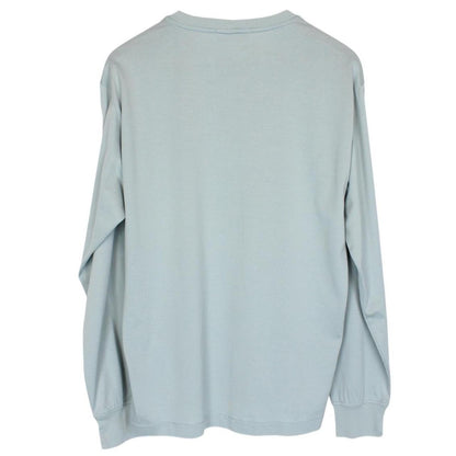 Stone Island Blue Long Sleeve Cotton Compass T-Shirt