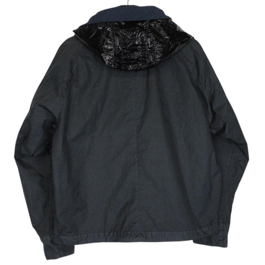 Stone Island SS 2023 Navy Blue Membrana 3L TC Full Zip Hooded Jacket