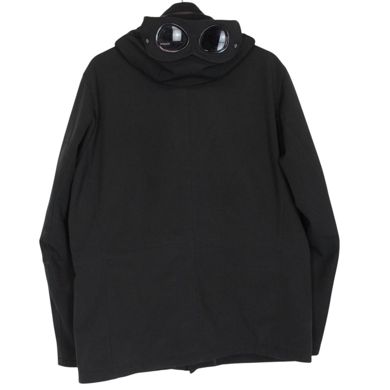 CP Company Black Full Zip Multi Pocket Soft Shell Goggle Jacket