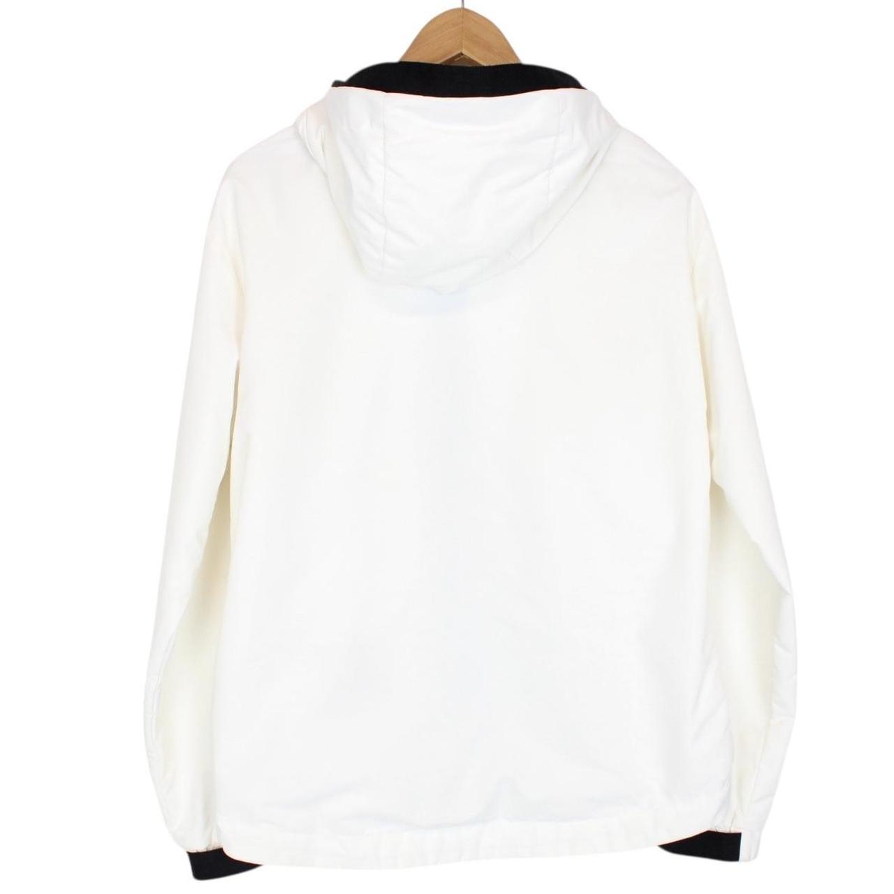 Moncler Trakehner White Full Zip Hooded Jacket