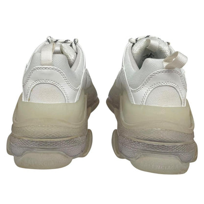 Balenciaga Triple S White Clear Sole Mesh Trainers