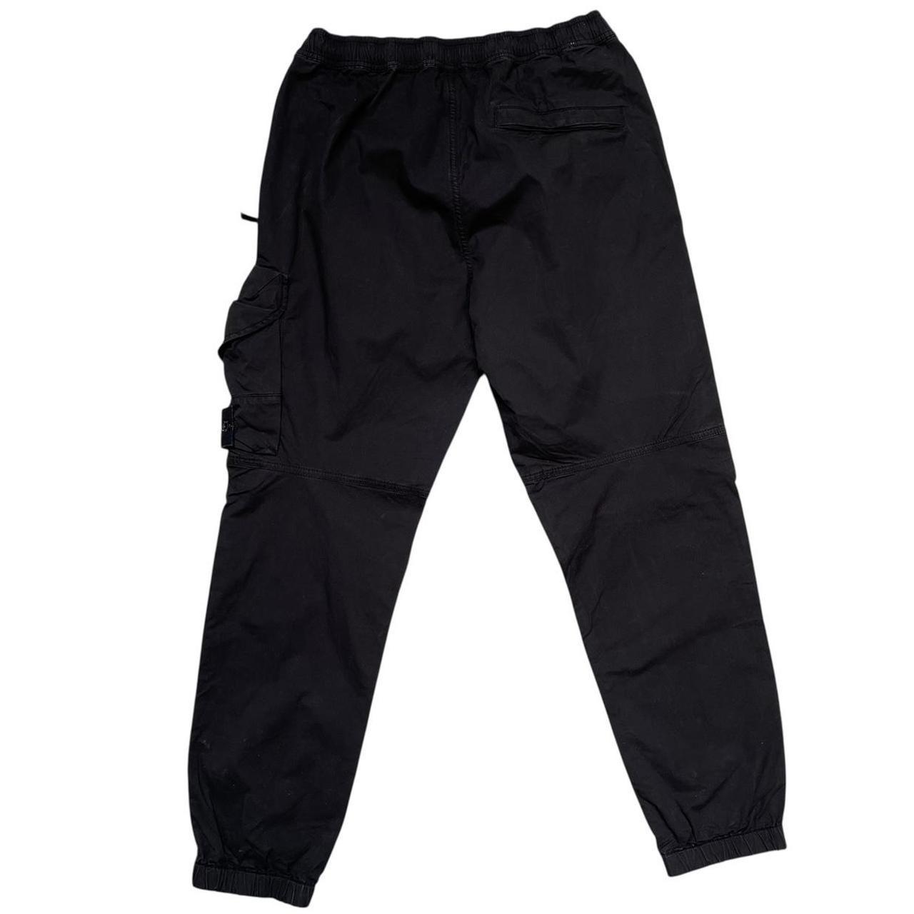 Stone Island SS 2024 Black RE-T Fit Cargo Trousers