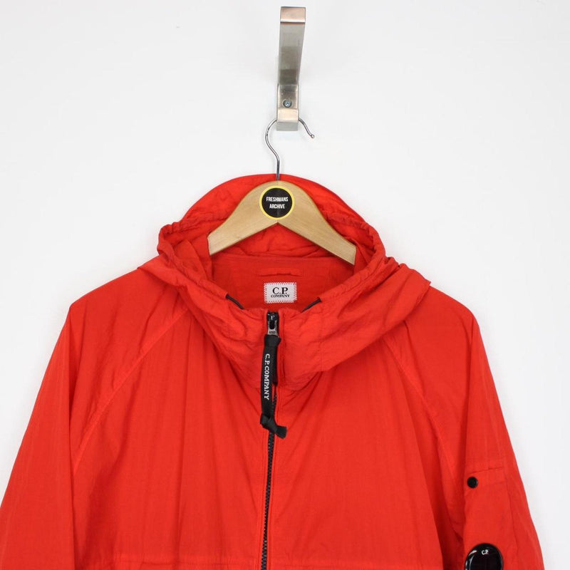 CP Company Chrome-R Red Full Zip Nylon Goggle Jacket