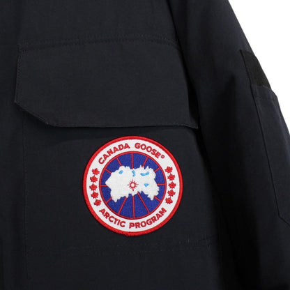 Canada Goose Navy Blue Expedition Parka Down Jacket with Fur Trim