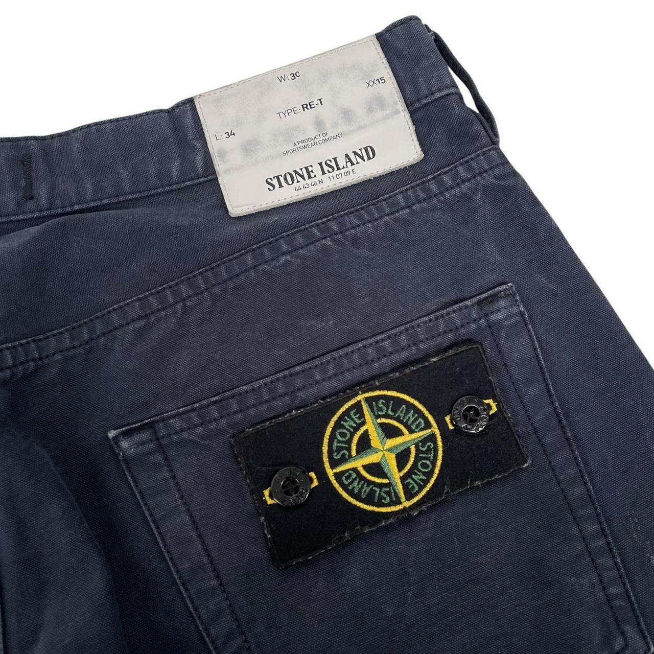 Stone Island AW 2012 Navy Blue RE-T Fit Cotton Trousers