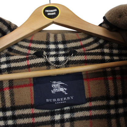 Vintage Burberry London Brown Wool Duffle Coat