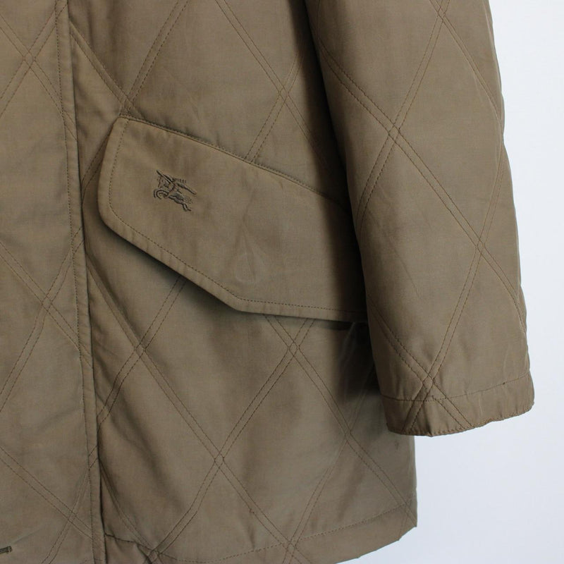 Vintage 90s Burberry Brown Nova Check Cotton Quilted Jacket