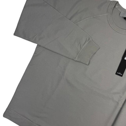 Stone Island grey sweatshirt with ghost logo, made from stretch cotton, brand new with tags.