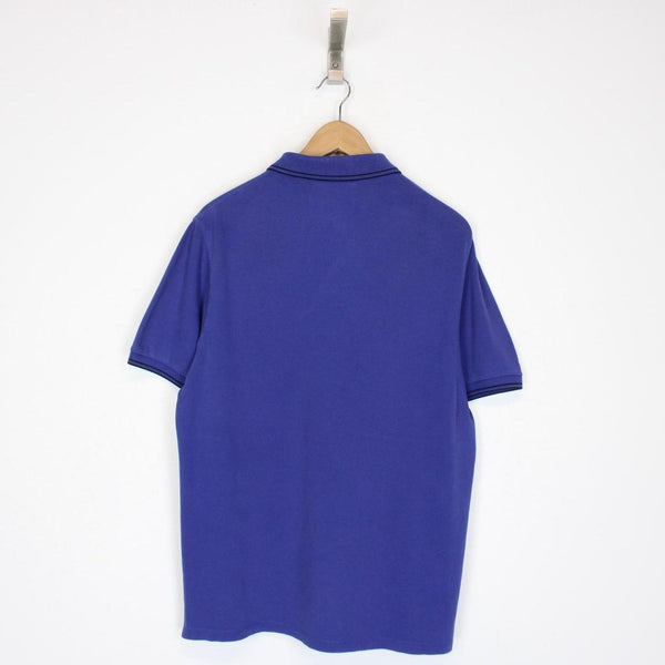 Stone Island Blue Short Sleeve Compass Polo Shirt