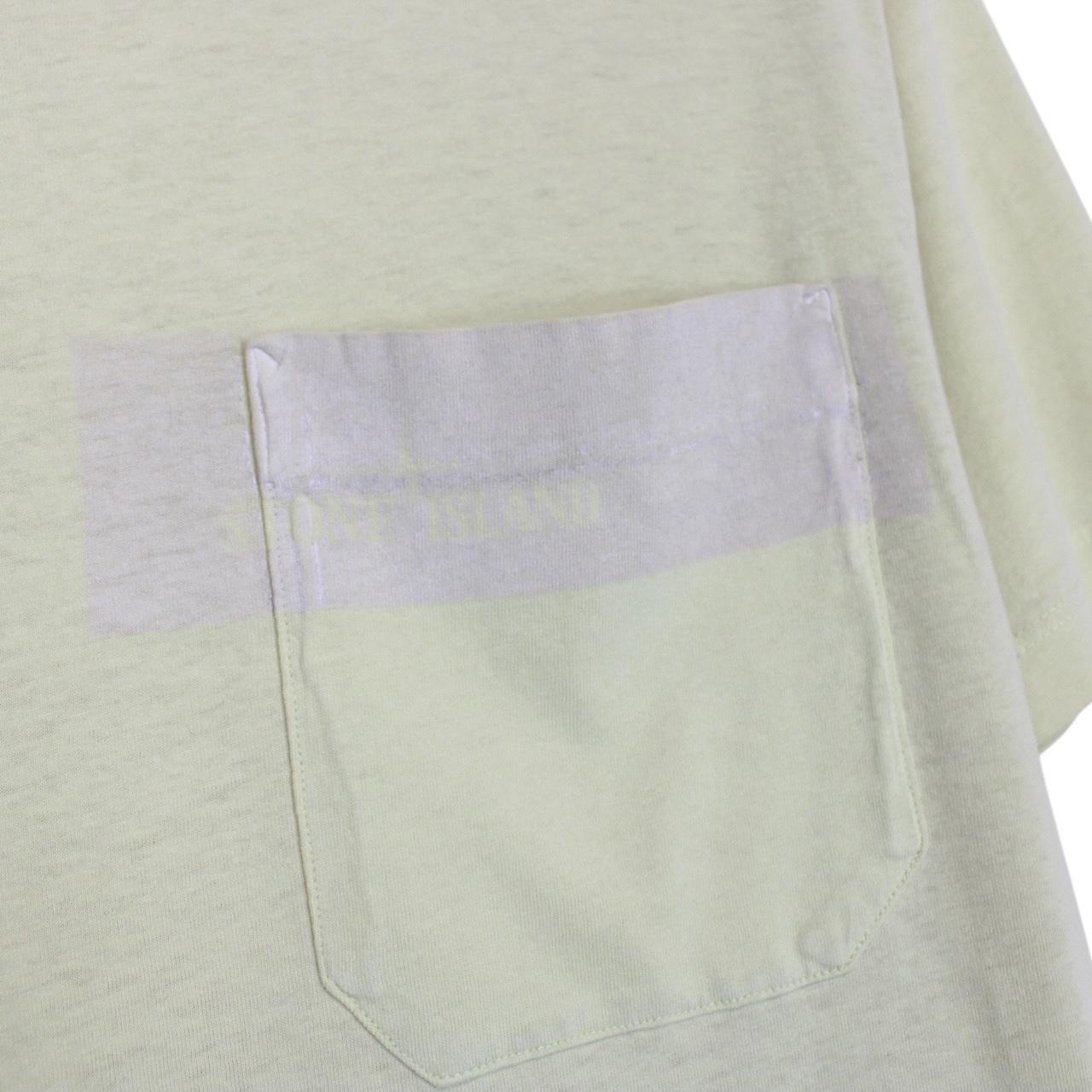 Stone Island SS 2017 Yellow Short Sleeve Compass T-Shirt