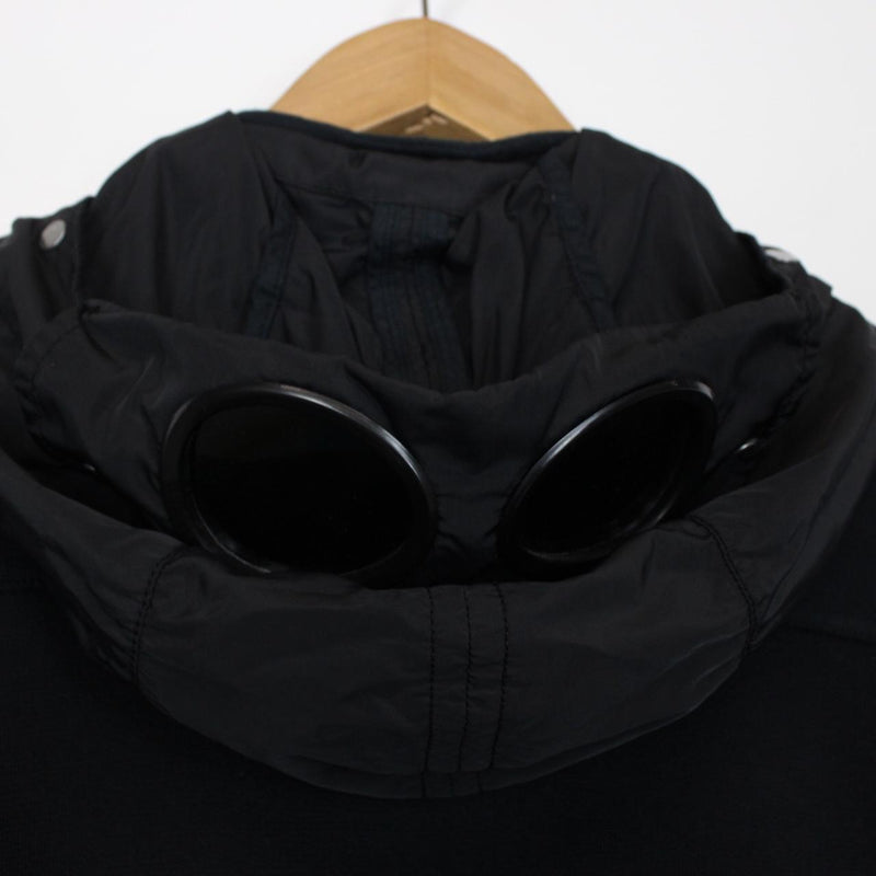 CP Company SS 2014 Black Full Zip Goggle Hoodie Jumper