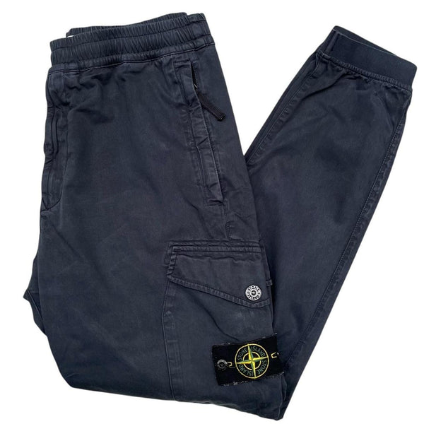 Stone Island AW 2020 Navy Blue RE-T Fit Cargo Trousers