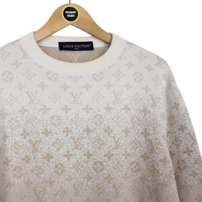 Louis Vuitton Beige LV Monogram Cotton Sweatshirt Jumper