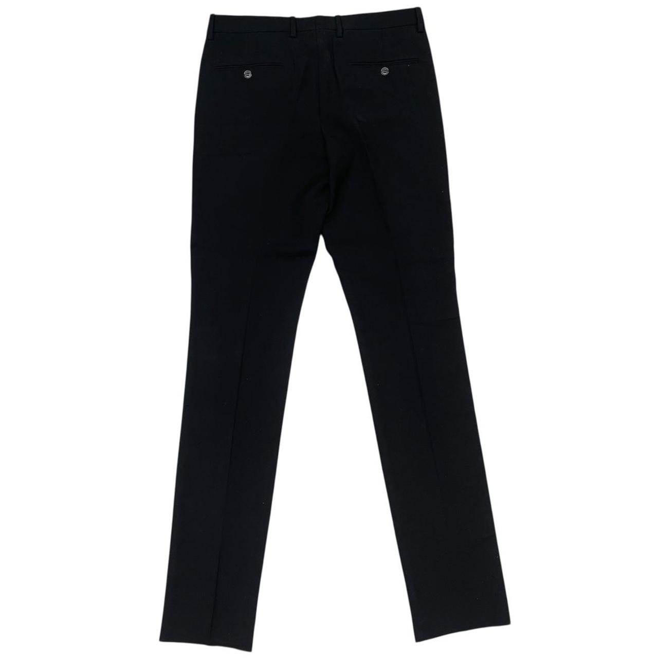 Saint Laurent Paris Black Slim Fit Formal Trousers