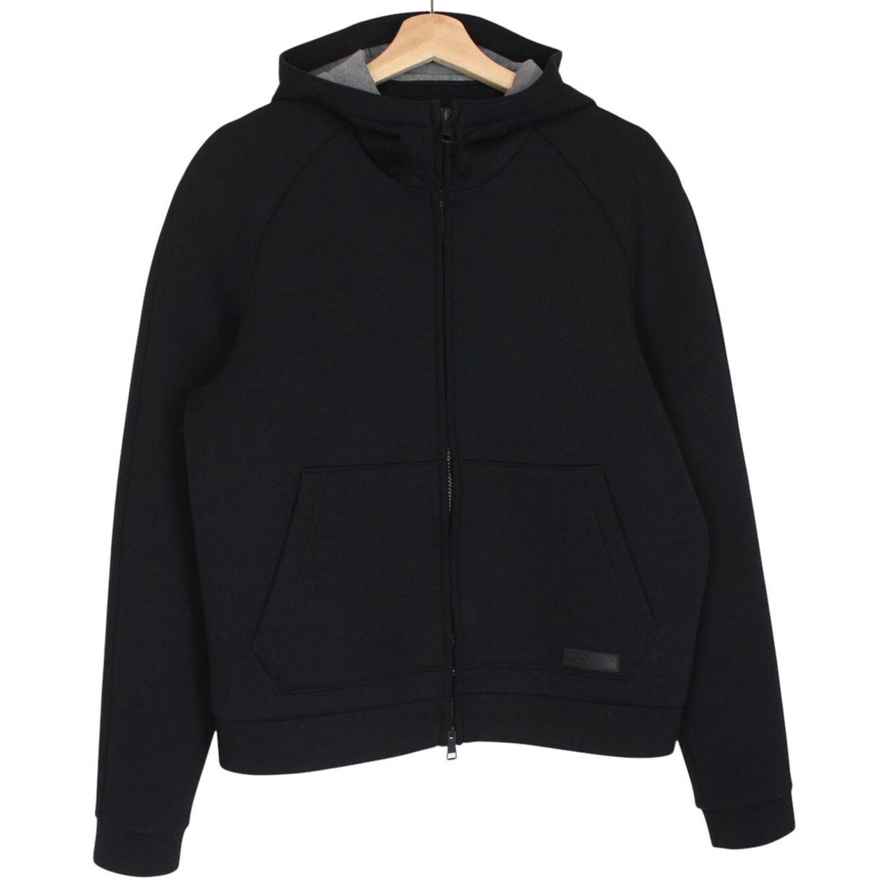 Vintage Burberry Sport Black Full Zip Cotton/Nylon Soft Shell Jacket