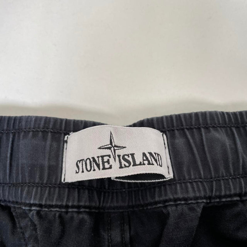 Stone Island AW 2022 Black RE-T Fit Cargo Trousers