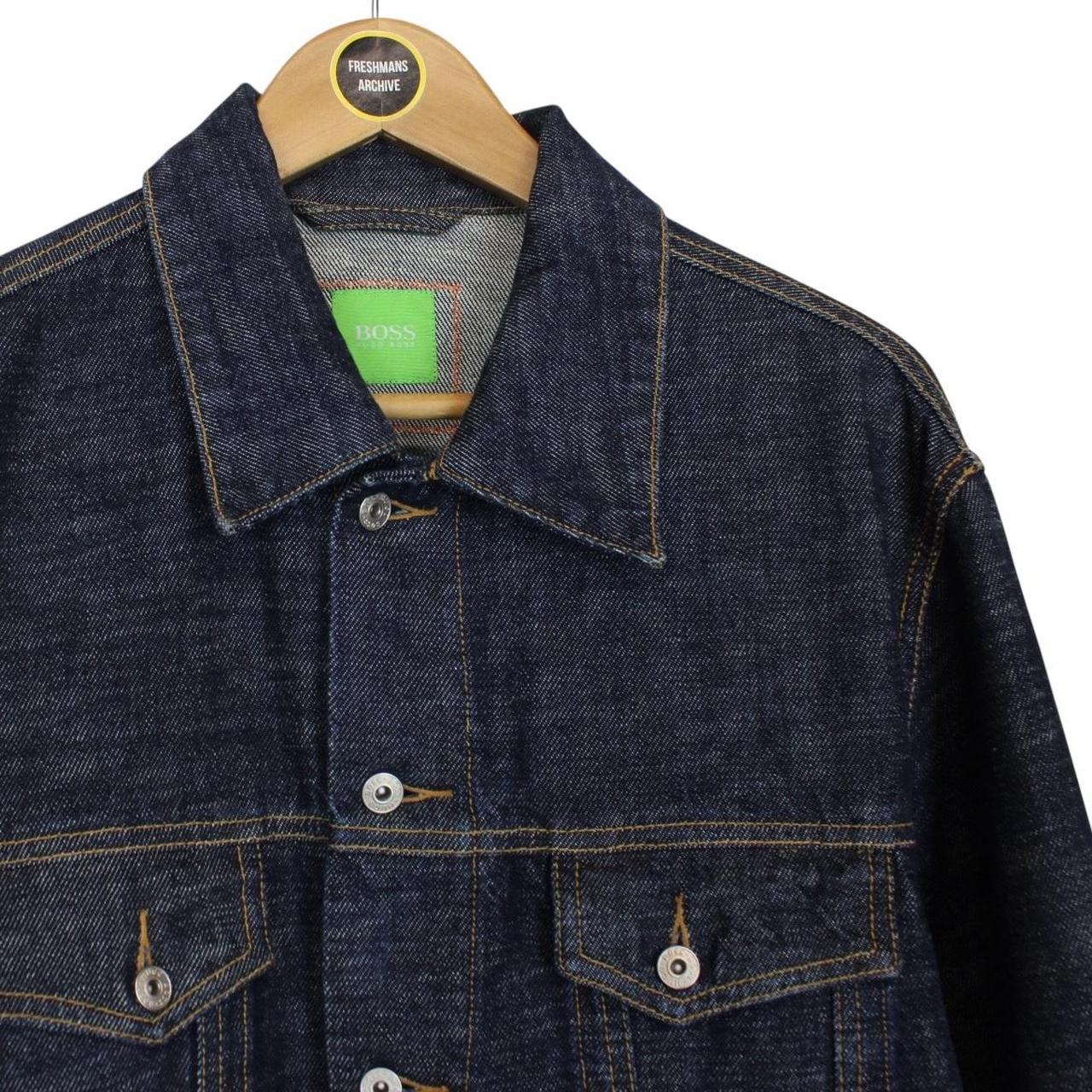 Hugo Boss Navy Blue Button Up Denim Jacket
